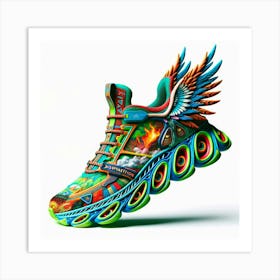 Nike Runner With Wings Art Print