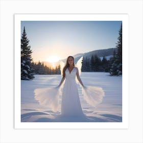 CHRISTMAS ANGEL Art Print