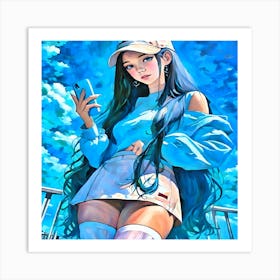 Anime Girl-Drucke 07.12.2024--c3df8a8445 Art Print