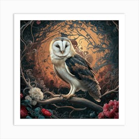 william morris Barn Owl Art Print