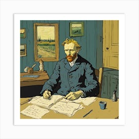 Portrait Of Van Gogh 3 Art Print