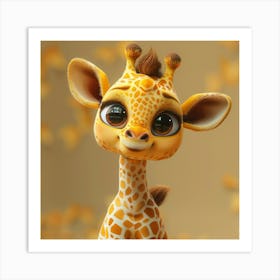 Cute Giraffe 10 Art Print