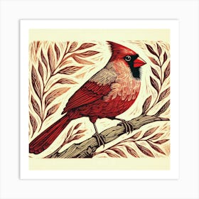 Cardinal Bird Art Print