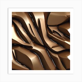 Abstract Gold Texture Art Print