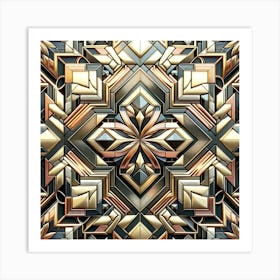 Abstract Geometric Pattern Art Print