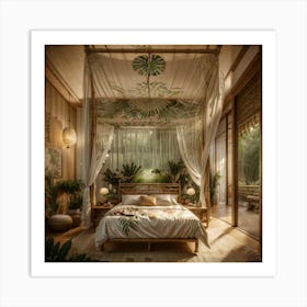 Asian Bedroom Art Print