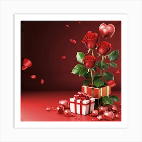 Valentine's Day 3 1 Art Print