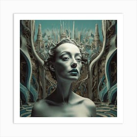 Woman In A Dream Art Print