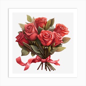 Bouquet Of Roses 13 Art Print