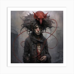 Man With A Red Head Art Print