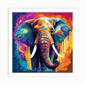 Elephant Painting Art Print