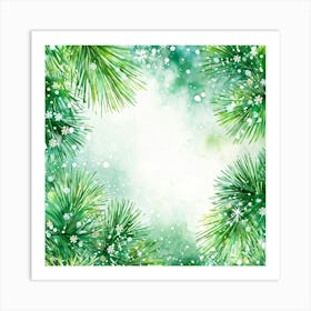 A Watercolour Style Depiction Of A Festive Environment Weaving Together Elements Of Magic And Celeb (2) 1 Art Print