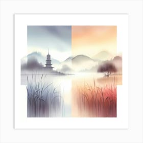 Asian Landscape 15 Art Print