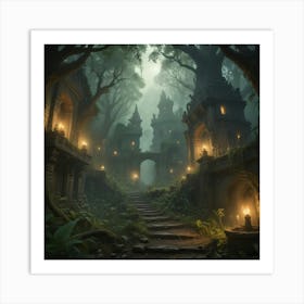 Dark Forest 4 Art Print