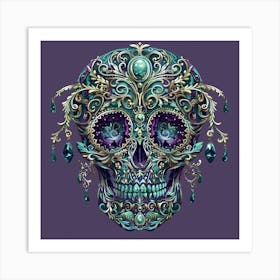 Day Of The Dead Skull 23 Art Print