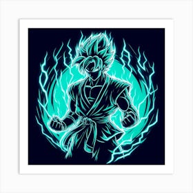 Neon karate kid 3 Art Print