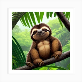 Sloth Art Print