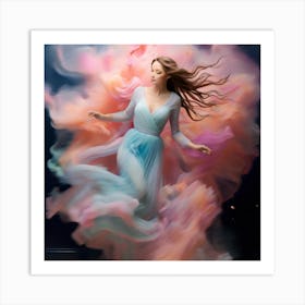 Girl In A Dress Art Print