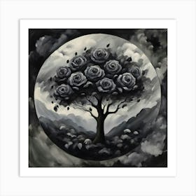 Tree Of Roses Art Print