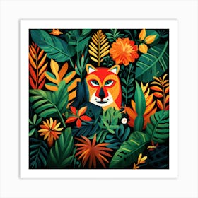 Tiger In The Jungle 9 Art Print