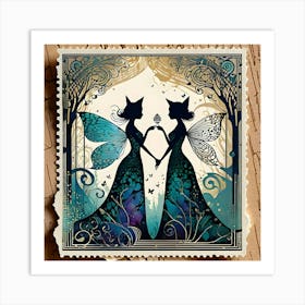 Fairy Couple Art Print