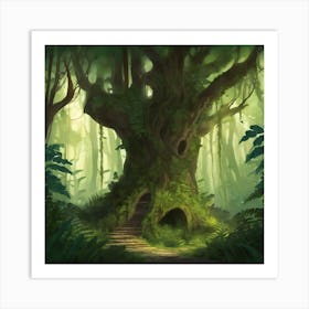 Tree In The Forest 5 Art Print