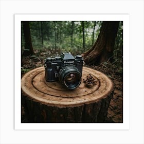 Camera In The Woods 2 Art Print