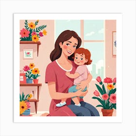 Mother And Child Art Print