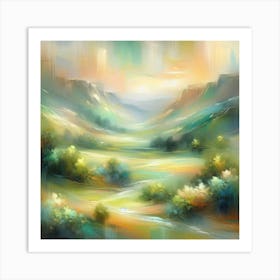 Landscape Painting 18 Art Print