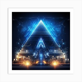 Pyramid Of Light Art Print