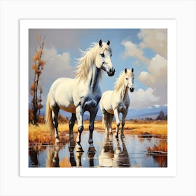 Horses Art Print