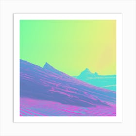 Psychedelic Landscape Art Print