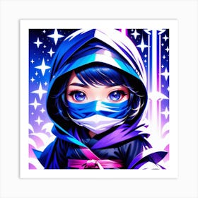 Ninja Girl Art Print