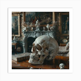 Room With A Skull Art Print