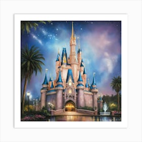 Cinderella Castle Art Print 2 Art Print