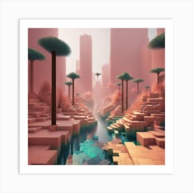 Abstract Cityscape Art Print