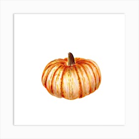 Watercolor Pumpkin Art Print