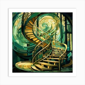 Spiral Staircase 1 Art Print