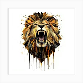 Lion Head 2 Art Print