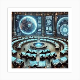 Function Celestial Senate Converted Art Print