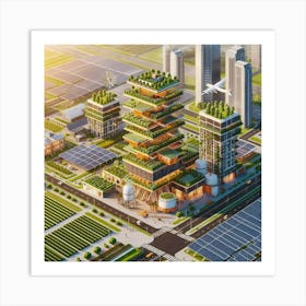 Futuristic Cityscape 65 Art Print