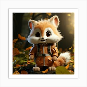 Fox In Autumn 1 Art Print