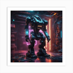 Futuristic Robot 54 Art Print