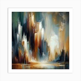 Abstract Cityscape Art Print