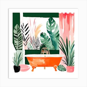 Jungle In My Bathtub 01 Art Print