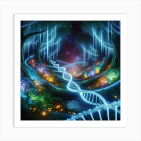 Dna Forest Art Print