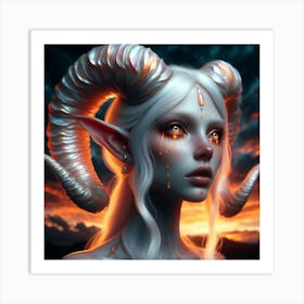 Elven Girl 20 Art Print