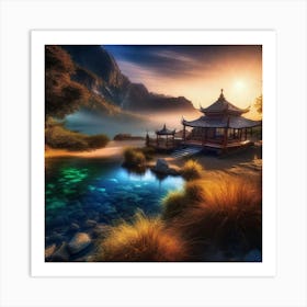 Chinese Pagoda 3 Art Print