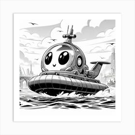 Hovercraft Art Print