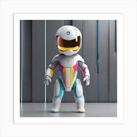 Robot In Space 3 Art Print